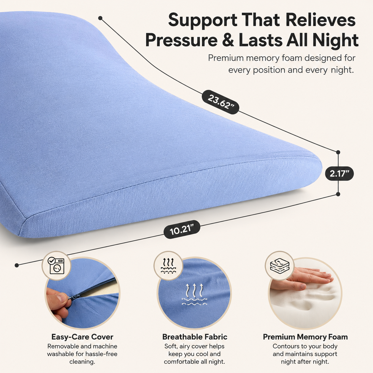 Restora Ergonomic Lumbar Pillow