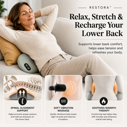 Restora 3-in-1 Electric Lumbar Pillow™ with Heat Therapy
